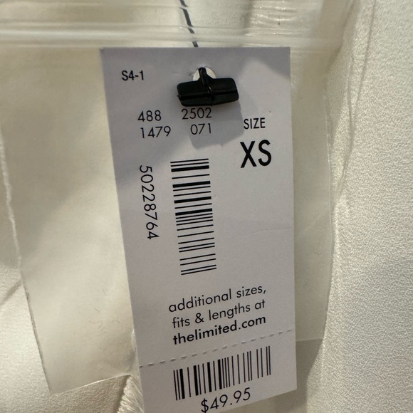 The Limited Cream Fringe Tank NWT size xs - Picture 2 of 6